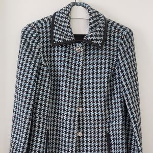 Coach Wool Houndstooth Coat